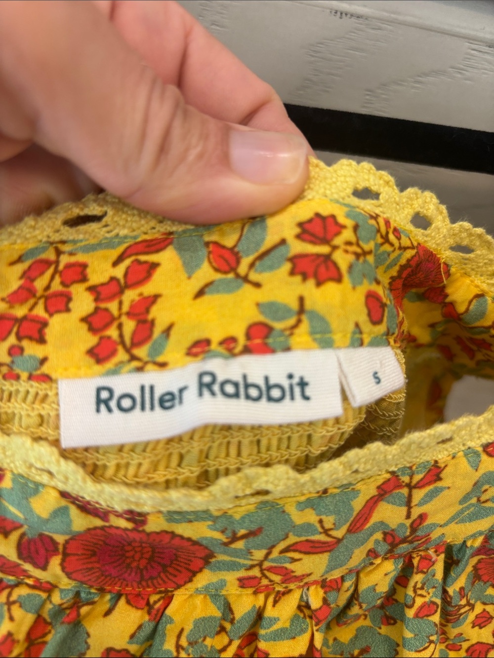 Roller Rabbit Yellow Floral Ruffled Jumpsuit - Picture 10 of 10